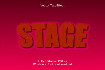 Editable text effect