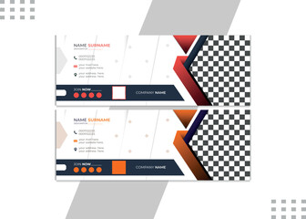Business Email Signature Design Template Email Signature Design Template Business Email Signature Design Template Modern and minimalist or email footer template. Blue bundle email signature design.	

