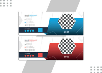 Business Email Signature Design Template Email Signature Design Template Business Email Signature Design Template Modern and minimalist or email footer template. Blue bundle email signature design.	
