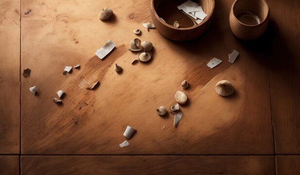 old floor  brown cramic handle