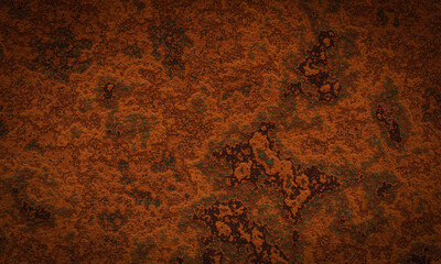 Brown rusty background. Old metal texture.
