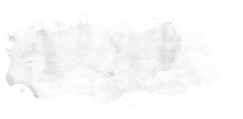 white watercolor background. Artistic hand paint. Isolated on transparent background.
