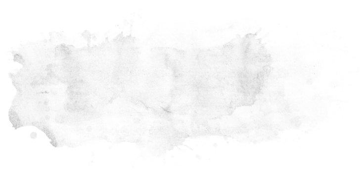 white watercolor background. Artistic hand paint. Isolated on transparent background.