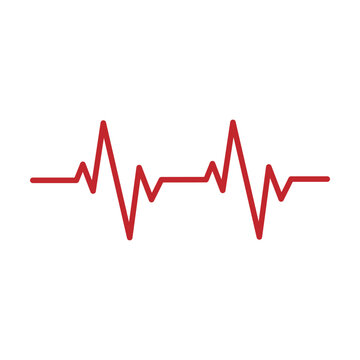 Heartbeat pulse line vector health medical concept for graphic design, logo, web site, social media, mobile app, ui illustration