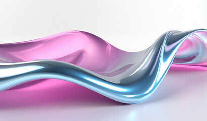 abstract wave background with metallic pink.