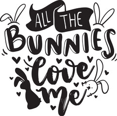 Bunny easter lettering quote, Happy Easter in German, with bunny ears. Isolated objects on white background. Hand drawn vector illustration. Design concept, element for card, banner, invitation.