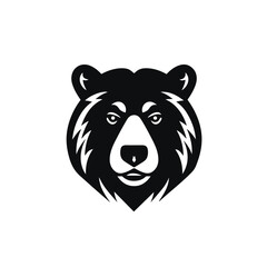 Fototapeta premium bear head icon illustration