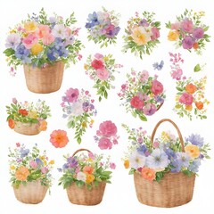 Flower basket set