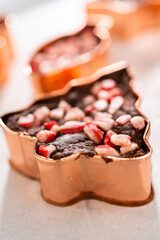 Christmas cookie-cutter peppermint fudge
