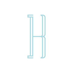 Monogram initial K letter mark logo design. Monogram design vector K logo. Monogram initial letter mark K logo. Design simple K monogram.