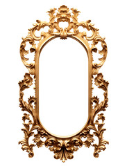 golden antique luxury frame, Vintage golden rectangle frame