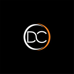 DC Letter Initial Logo Design Template Vector Illustration