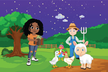 hildren book illustrations and cover story book for KD