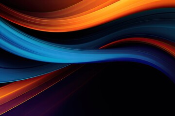 Futuristic neon waves. Abstract dynamic exploration of light and color. Vibrant purple and blue waves in space. Digital elegance. Bright and modern show in shades of pink