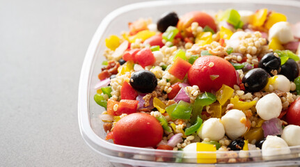 salad with beans and vegetables