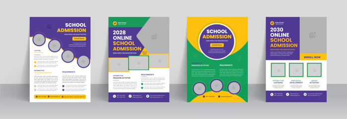 professional education flyer design and brochure template