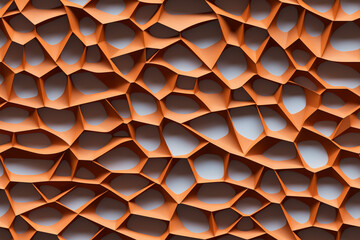 orange organic 3d design pattern seemless