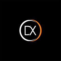 DX Letter Initial Logo Design Template Vector Illustration