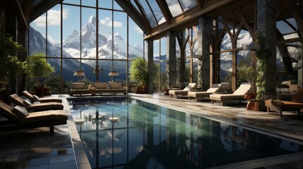 view from the pool