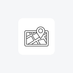 Gps Navigation Line Icon Travel And Tour Icon, Tourism Icon, Exploring World Icons