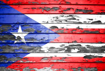 Concept of Cuba flag on a peeled background
