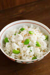 枝豆とじゃこの混ぜごはん