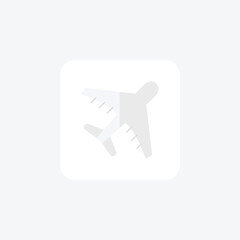 Flights Flat Icon Travel And Tour Icon, Tourism Icon, Exploring World Icons
