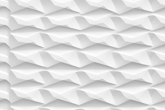 white futuristic organic chiseled design pattern seemless