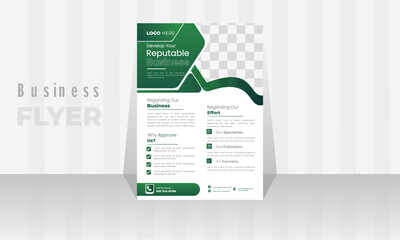 Professional Corporate Business Flyer Design Template. 