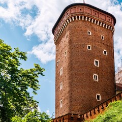 Sandomir  Tower - one of the three currently existing Wawel towers, Krakow, Poland.