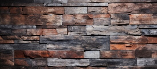 Marble stone brick wall texture backdrop.