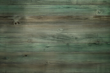 Green wood texture of horizontal planks