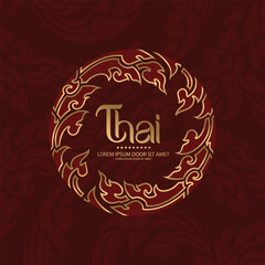 Obraz premium Concept of Thai Art vector designs 