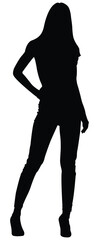 silhouette of a girl