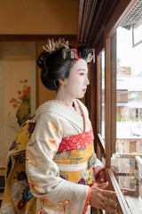Fototapeta premium 京都祇園の舞妓のイメージ