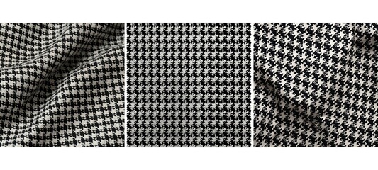 design houndstooth fabric background texture illustration retro wool, material closeup, abstract wallpaper design houndstooth fabric background texture