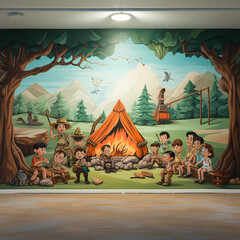 Boy Scout Wallpaper - obrazy, fototapety, plakaty
