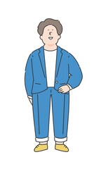 男性のビジネスパーソンのイラスト
