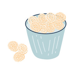 kerupuk mawar seblak or kerupuk putih