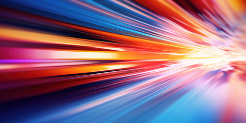 Obraz premium Abstract speed motion blurred striped glitch background.