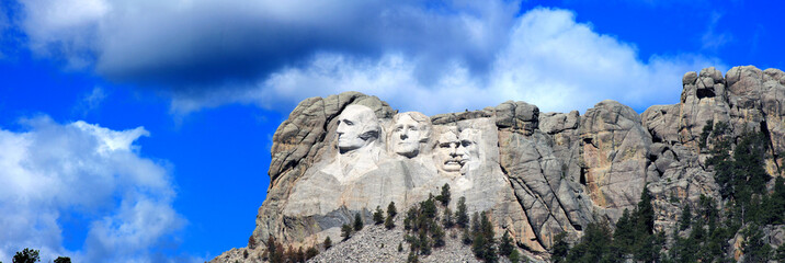 The four presidents at Mount Rushmore National Park in South Dakota