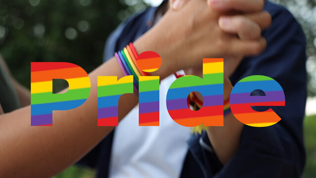Rainbow Waving Text Logo Reveal