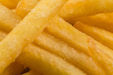 Fried potatoes closeup