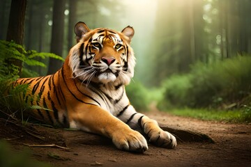 Obraz premium tiger in the zoo