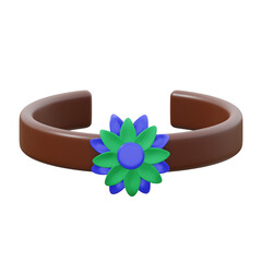 3D Hanbok Headband Illustration