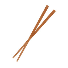 chopsticks isolated on white background