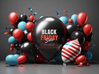Gifts with black ribbon against black background, Black Friday concept.
stylish woman in sunglasses holding box with favorite shoes near black friday super sale lettering on pink, banner
Black Friday 