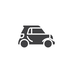 Micro car vector icon