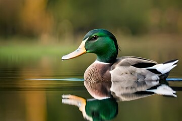 Obraz premium duck on the water