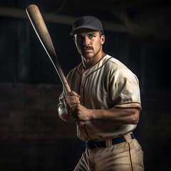baseball player with bat